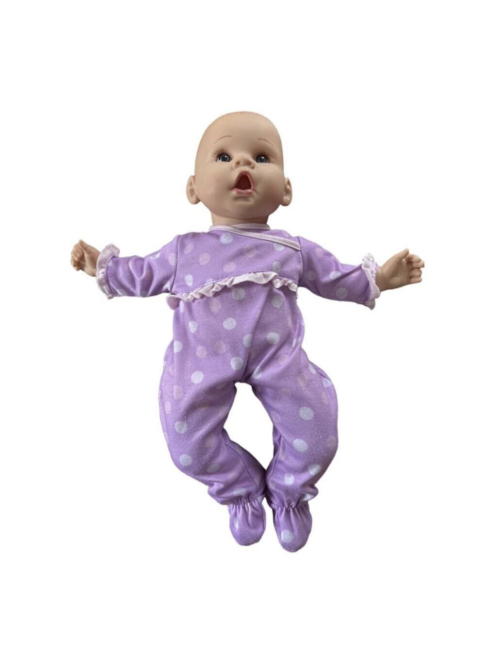 Baby Madame Alexander Doll Purple White Polka Dot Outfit One Size